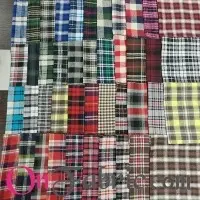 CVC Flannel Plaids Woven Fabric