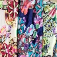 Poly DTY Spandex Jacquard Print Knit