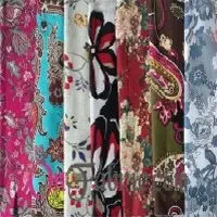 Cotton Linen Print Woven Fabric