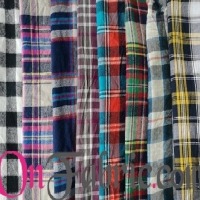 21S Cotton Flannel Yarn Dyed Check Woven