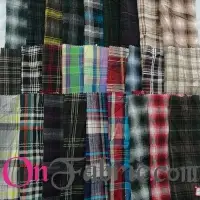 Cotton Yarn Dyed Woven Crushed