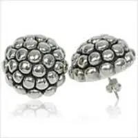 Sterling silver electroform earrings