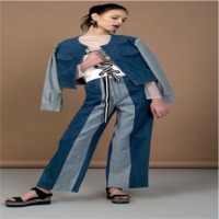 Blue Shaded Denim Co-ord