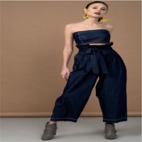 Dark Blue Denim Co-ord