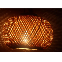 Bamboo Hanging Ball Lamp