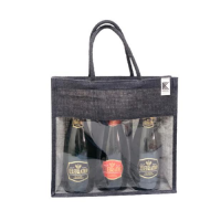 Jute Trio Wine Bottle Bag