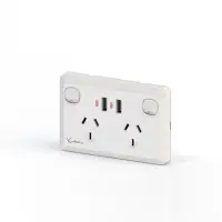 Dual Power Point With Dual 2.1A USB Charger