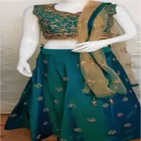 Crop Top With Anarkali Skirt