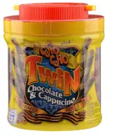 Cho Cho Wafer Stick Twin Jar Cappuccino 500 gr