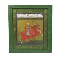 Vintage Indian King Portrait on Horse Portrait