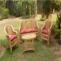 Bamboo Cane Sofa Set