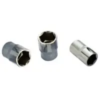 Chrome-plated knurled