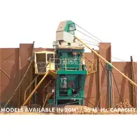 Stationary concrete batching