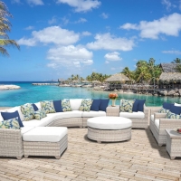 Poly Rattan Big Outdoor Sectional Sofa Set
