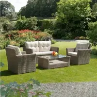 Wicker Rattan Outdoor Garden Sofa Set