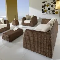 Poly Rattan Patio Outdoor Garden Sofa Set