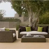 Poly Rattan Patio Outdoor Garden Sofa Set