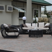 Wicker Resin Bamboo Outdoor Garden Sofa Set