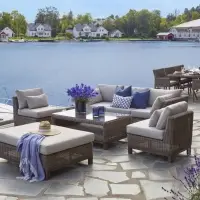 Poly Rattan Wicker Outdoor Garden Sofa Set