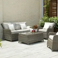 Poly Rattan Outdoor Garden Sofa Set