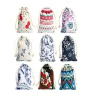 Prtinted Drawstring Jute Bags