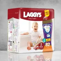 Laggys Baby Diaper Mega Packs Mini 2 Size