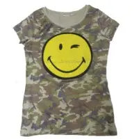 Womens T-Shirt With Camo Print