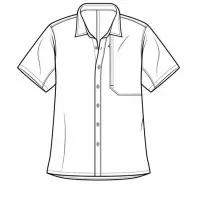 Short Sleeves Shirt With Collar