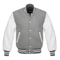 Varsity Letterman Gray Wool Body