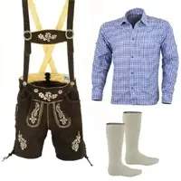 Leather Lederhosen Matching Suspender