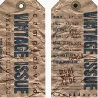 Paper Printed Hang-Tag With String