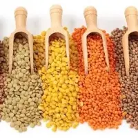Quality Green, Lentils, Red Lentils