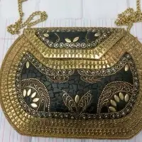 Lakh Coral Clutch Bag
