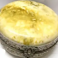 Metal Resin Yellow Clutch Evening Bag