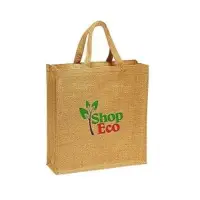Printed Jute Shopping Bag