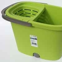Bucket With Wringer And Wheels