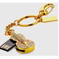 Guitar USB with Keychain