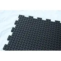 Tile Mat With Puzzle Connectors