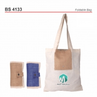 Cotton Jute Foldable Bag