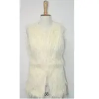 Ladies artificial sheep fur vest