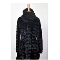 Ladies fashion fake fur coat