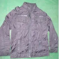 Men button zip jacket