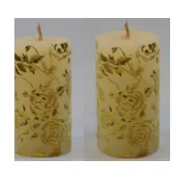 Gold Leaf Candle