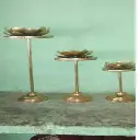 Lotus Flower Candlestick 3 Set.