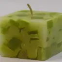 Square Pillar Candle With Chunks