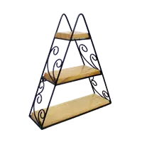 Javanese Ornament Triangle Wall Shelf #2