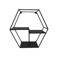 Metal Hexagon Wall Shelf Floating Shelves