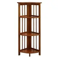 Wooden Corner Shelf, Vintage Corner Shelf