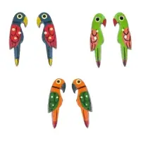 Parrot Shaped Wood Bead