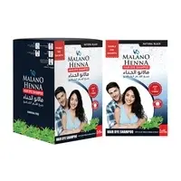 Malano Henna Hair Dye Shampoo- Black 30ml